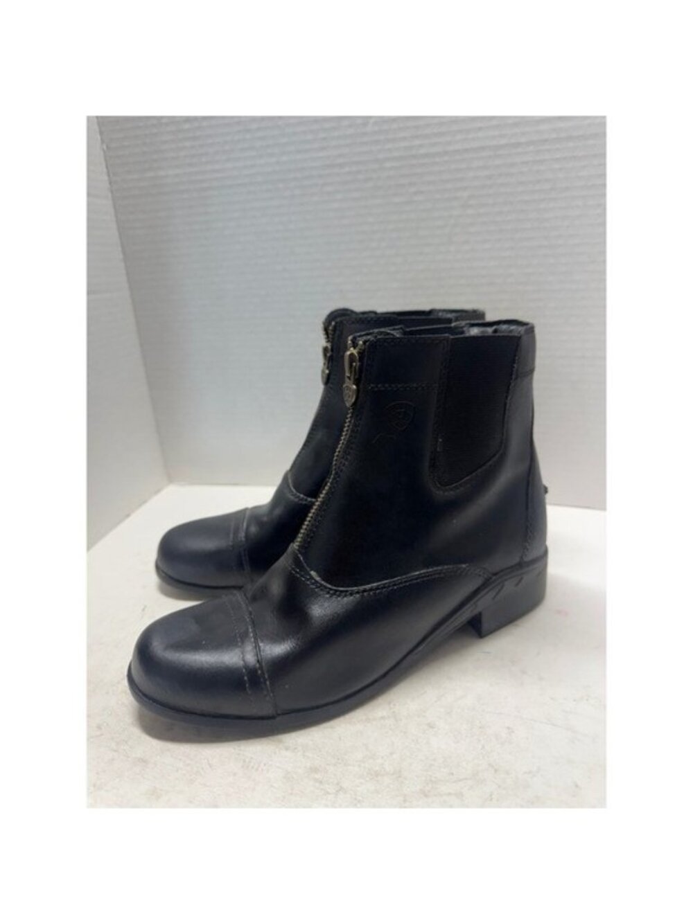 Ariat Heritage IV Zip Paddock Boots Black Leather Equestrian Riding Shoes US 6.5